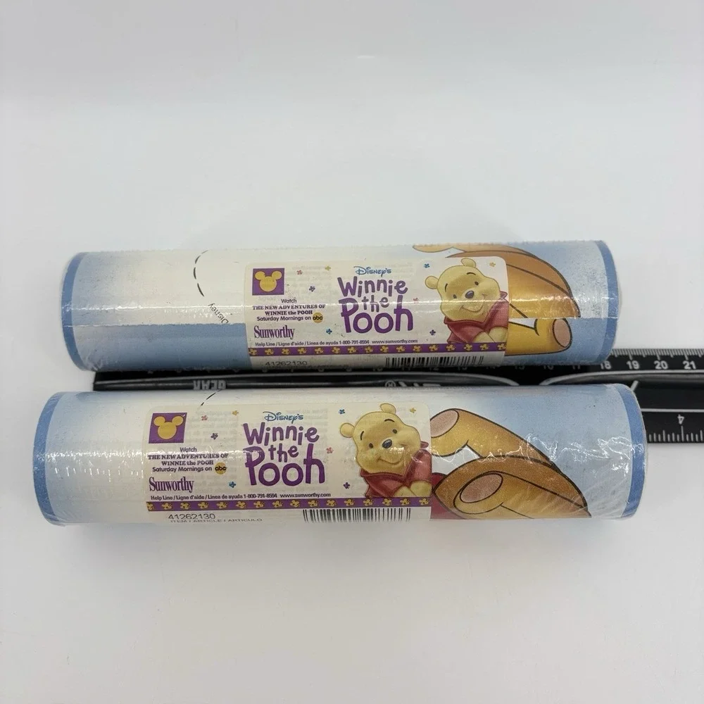 Disney Winnie The Pooh Pre-pasted Wallpaper Border 5 Yard Each 2 Rolls Imperial